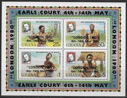 1980	Ghana	826-829/B83	Overprint - # B82 - Rowland Hill