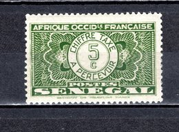 SENEGAL  TAXE  N°22  NEUF AVEC CHARNIERE COTE  0.30€ - Timbres-taxe