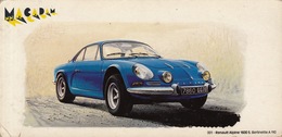 Carton Des Années 1970 MACADAM Pour Publicité Buvard Ou ... Renault Alpine 1600 S Belinette A110 - Auto's