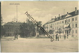 Reutlingen - Denkmal Friedrich List - Hotel Kronprinz - Verlag Richard Fischbach Reutlingen - Reutlingen