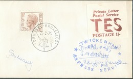 BELGIQUE - Enveloppe De Bruxelles Pour L 'Allemagne En 1971 Par Twickenham ( Service Poste Privée )  - 14995 - Lettres & Documents