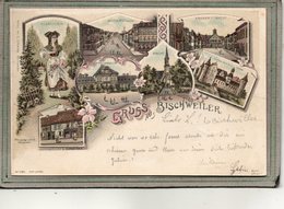 CPA - BISCHWILLER (67) - BISCHWEILER - Gruss Lithographique De 1898 - éditeur Librairie L. Schneider - Bischwiller