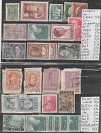 TIMBRES DE GRECE  NEUF **MNH / * / OLITEREES  1911-47 Nr VOIR SUR PAPIER AVEC TIMBRES  COTE 40.20  € - Unused Stamps