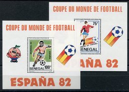 RC 15132 SENEGAL FOOTBALL COUPE DU MONDE ESPANA 82 2x  BLOCS FEUILLETS NEUF ** MNH TB - Sénégal (1960-...)