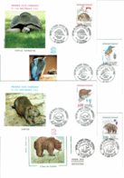 1991 - FDC - 4 Enveloppes - "Nature De France" - Espèces Protégées - Tp N° 2721 à 2724 - (n°2721 Image Sur Soie) - 1990-1999
