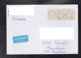 HUNGARY, LABEL, REPUBLIC OF MACEDONIA ** - Lettres & Documents