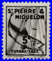 St Pierre & Miquelon Taxe 1938 ~ T 32** - 5 C. Morue - Timbres-taxe