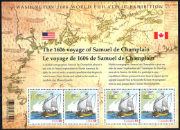 Canada (Scott No.2155 - Champlain) [**] BF / SS - Blocks & Sheetlets