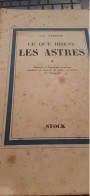 Ce Que Disent Les Astres VERDIER Stock 1940 - Astronomía