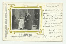 S.S. LEONE XIII - FOTOGRAFIA ORIGINALE FATTA NEL PALAZZO VATICANO  VIAGGIATA FP - Papes