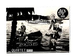 Orchestra / Orkestre - Yugoslavia- Quartet JADRAN ( 11.6 X 8.3cm ) - Happy New Year 1963 - Photos