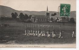 Cpa C6  SAINT-ETIENNE - Le Champ De Manoeuvres-belle Animation-église - Saint Etienne De Remiremont