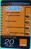 REUNION  -  Recharge Orange 20 + 1  -  Orange Sans Frontière - Réunion