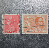 NEW ZEALAND  STAMPS  1920--26    1 1/2d     1d Red    ~~L@@K~~ - Oblitérés