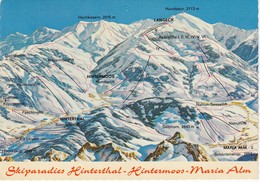 SBG-Maria Alm - Panoramakarte  Gelaufen 1978 - Maria Alm