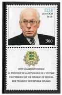 Estonia 1999 .  President Lennart Meri. 1v: 3.60 + Label.  Michel # 342 - Estonie