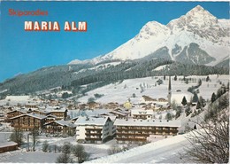 SBG-Maria Alm - Ortsansicht Winter  Gelaufen 1984 - Maria Alm