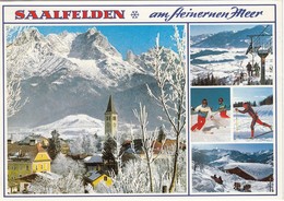 SBG-Saalfelden - 5 Bildkarte  Gelaufen 1987 - Saalfelden