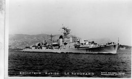 Marine De Guerre  -  'Le Savoyard'  -    Escorteur Rapide -   Marius Bar Carte Postale - Warships