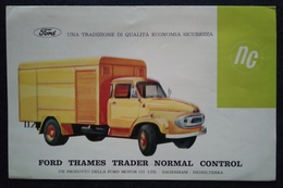 08849 "FORD THAMES TRADER NORMAL CONTROL'" PIEGHEVOLE ILLUSTR. ORIG. - Trucks