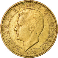 Monnaie, Monaco, Rainier III, 10 Francs, 1950, TTB+, Aluminum-Bronze, KM:130 - 1949-1956 Anciens Francs