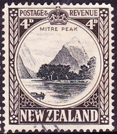 NEW ZEALAND 1935 4d Black & Sepia SG562 Used - Ungebraucht