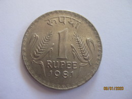 India 1 Rupee 1981 - India