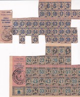 Lot De 2 Feuilles Trimestrielles De COUPONS D' ECHANGE (de RATIONNEMENT )   A/ 4° Trimestre 1948 +  B/ 2° Trimestre 1949 - Unclassified