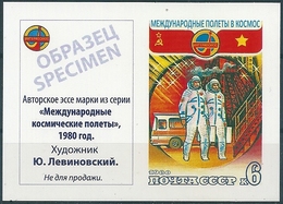 B6952 Russia USSR Space Cooperation Vietnam Flag Astronauts Transport Designer Specimen - Other