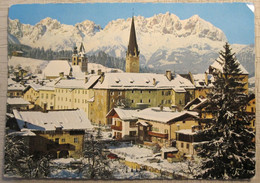 KITZBUHEL GERMANY WINTER SNOW PICTURE ADVERTISING DESIGN ORIGINAL PHOTO POSTCARD PC STAMP - Angermünde