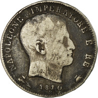 Monnaie, États Italiens, KINGDOM OF NAPOLEON, Napoleon I, Lira, 1810, Bologna - Napoleónicas