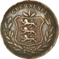 Monnaie, Guernsey, 8 Doubles, 1902, Heaton, Birmingham, TB, Bronze, KM:7 - Guernsey