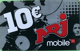 REUNION - Recharge NRJ Mobile - SFR - 10 Euros (carton) - Reunión