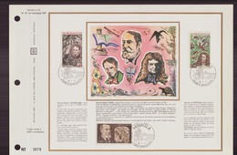 Document De La Poste Du 18 Janvier 1972 à Monaco " Baudelaire, Saint-Saens, Jean De La Fontaine " - Autres