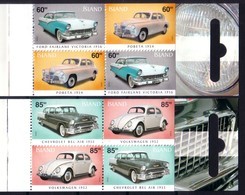 Islande - 2 Carnets Yvert N° C990 & C992 Neufs ** (MNH) - Voitures Des Années 1950/1960 - Carnets