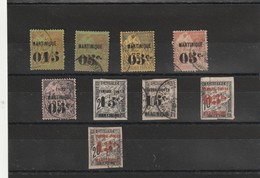 Martinique Petit Lot De Classique  Le 4 6 13 14 21 22 23 Et  25, 27 Tous Premier Choix - Used Stamps