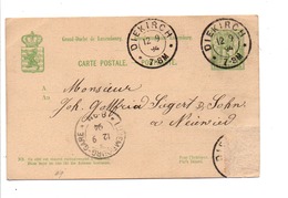 LUXEMBOURG ENTIER DE DIEKIRCH 1894 - Franking Machines (EMA)