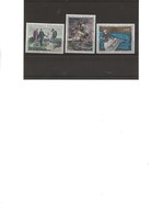 TIMBRES TABLEAUX N° 1363 A 1365 NEUF X- ANNEE 1962 - Unused Stamps