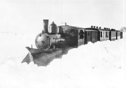 Reproduction: Lausanne - Echallens - Bercher - Un Train Près D'Echallens Hiver 1917-1918 (15 X 10 Cm) - Bercher