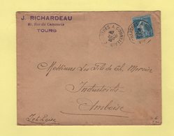 Convoyeur - Chartres A Courtalain - 10 Dec 1925 - Poste Ferroviaire