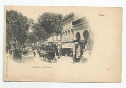 Cpa 06 Nice Avenue De La Gare Ed Giletta 34 - Szenen (Vieux-Nice)