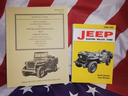 TOP VENTE : 2 Livres Manuel Technique TM 10 /1349 JEEP + BECKER Jeep Bantam Willys Ford 1940.1945 - Veicoli
