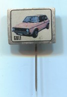 VOLKSWAGEN GOLF  -  Car, Auto, Automotive, Vintage Pin, Badge, Abzeichen - Volkswagen