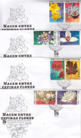 CUBA   Sc 6064-71    Flowers   FDC - Cartas & Documentos