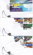 CUBA   Sc 6057-63  Fishes   FDC - Covers & Documents