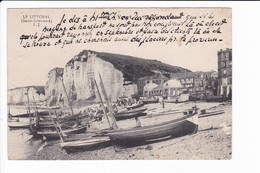 1199 - Yport - La Plage Et Les Falaises (barques De Pêche) - Yport