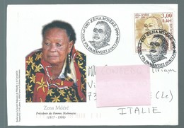 COVER LETTER MAYOTTE - FDC PREMIER JOUR ZENA MDERE PAMANDZI 2000 - Cartas & Documentos