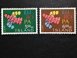 Iceland, Unused Stamps, "Europa Cept", 1961 - Collections, Lots & Séries