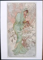 ALPHONSE MUCHA HIVER WINTER 1896 PANNEAU DECORATIF DE LA SERIE LES SAISONS 1896 GRD FORMAT - Mucha, Alphonse