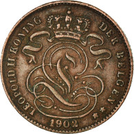 Monnaie, Belgique, Leopold II, Centime, 1902, TTB, Cuivre, KM:34.1 - 1 Cent